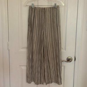 Stripe, pleat, Stretchy, sheen Topshop trousers